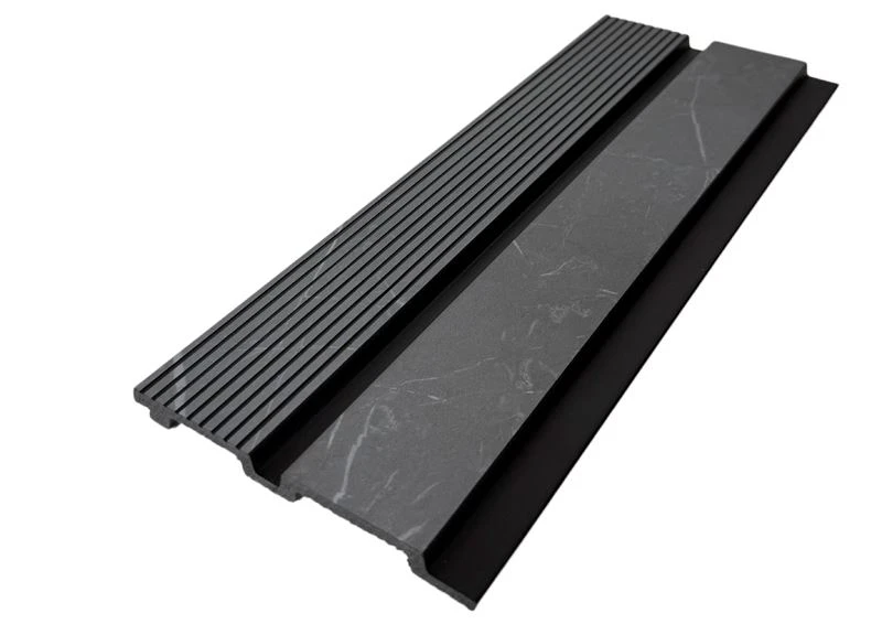 Panell de paret PS decoratiu modern amb textura estriada 3D