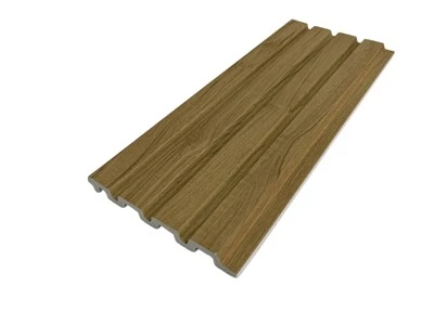 Panell de paret PS de textura de fusta natural Revestiment de paret decoratiu estriat 3D per a un disseny interior modern