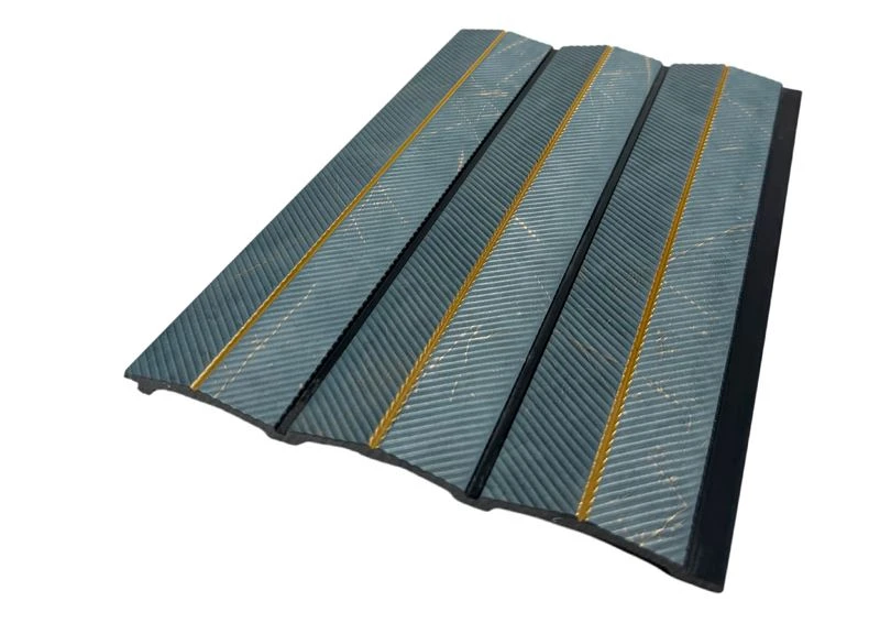 Panell de paret PS amb incrustació d'or Teal Stripe