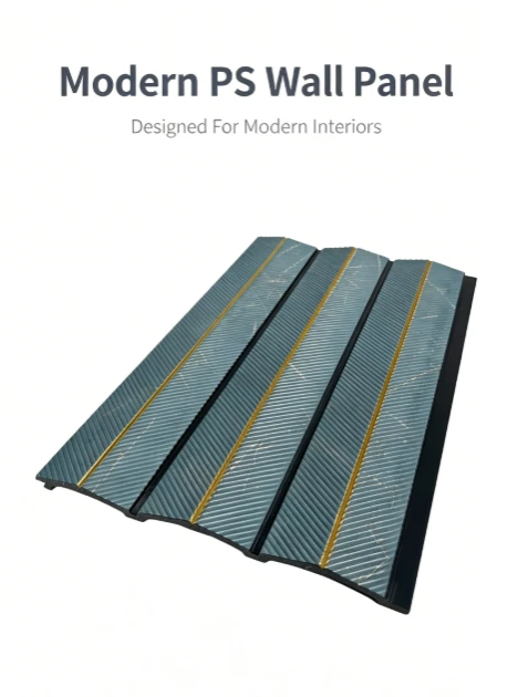 Teal Stripe Gold Inlay PS Wall Panel price